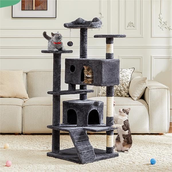 Árbol para gatos ANTONIA de varios niveles gris miniatura 1
