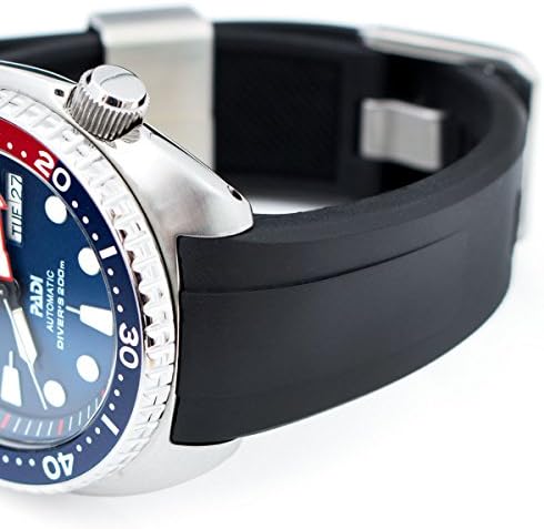 22mm Crafter Blue - Black Rubber Curved Lug Watch Band for Seiko Turtle  SRP777: Buy Online at Best Price in UAE - Amazon.ae