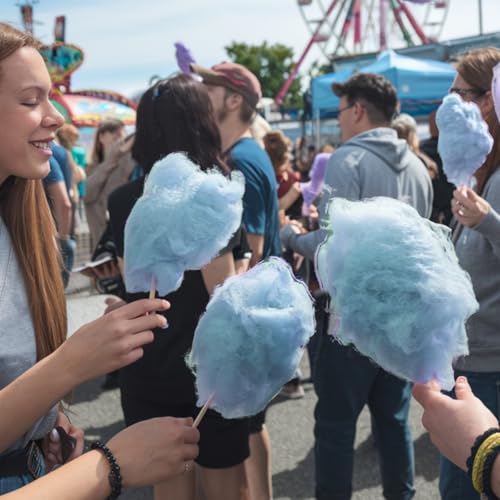 Image of Blue Raspberry Flossugar - 2 lb (32 oz) - Pre-Mixed, Ready-to-Use Cotton Candy Sugar - Sweet, Cake-Inspired Flavor - Perfect for Parties, Festivals, and Concession Stands