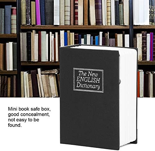 Miniatura 2 de Mini caja de almacenamiento de dinero para libros, 5.9 x 5.1 x 4.7 pulgadas, mini caja de almacenamiento segura de libro de simulación con llaves,