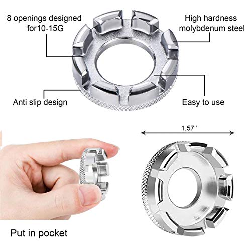 image for CHIVENIDO Bike Spoke Wrench Set, 5 Pcs Bicycle Spoke Tool Kit for Rim 