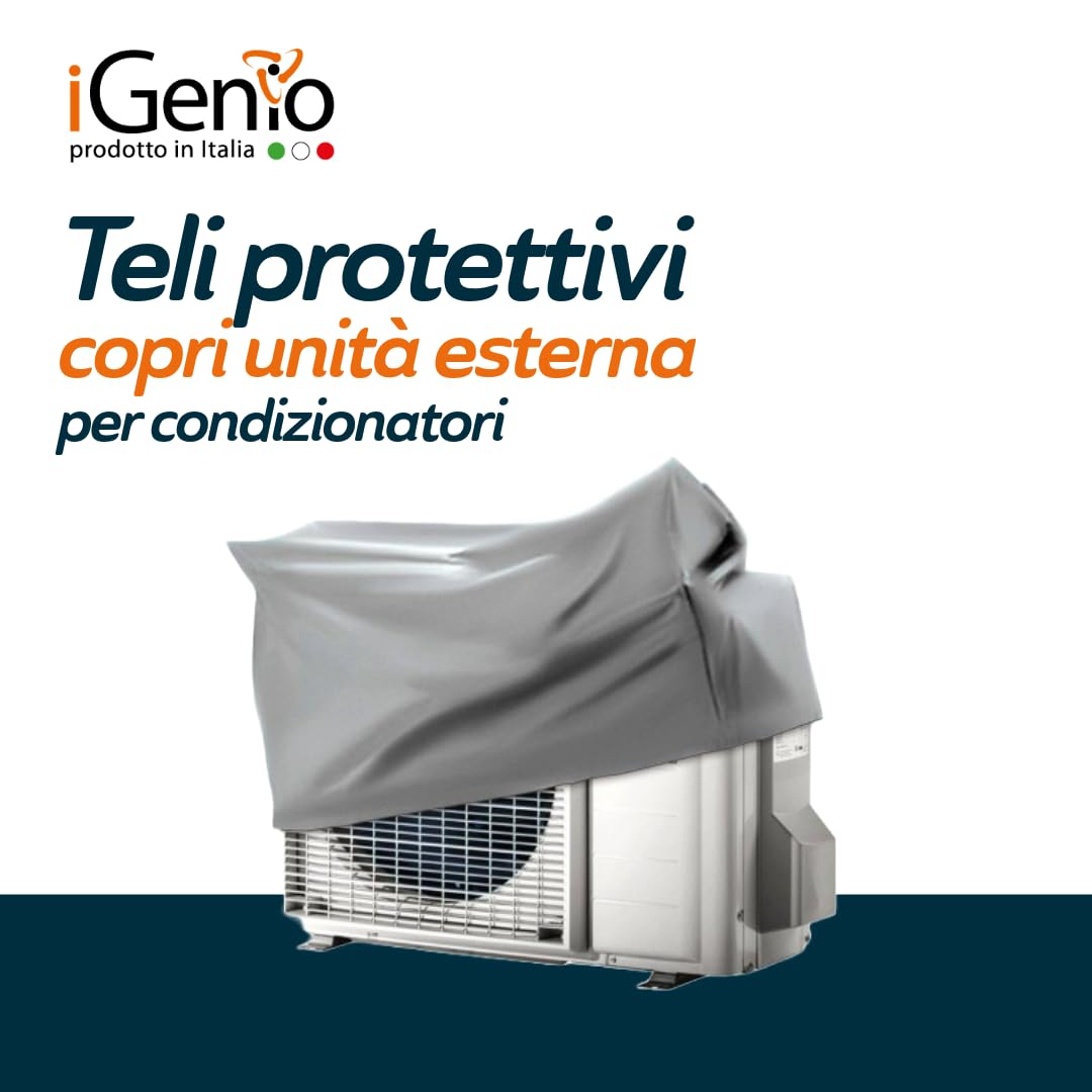 Telo Protettivo Copri Unità Esterna per Condizionatori Dual Split 970x750x370mm - art.221