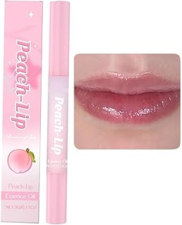 Aceite labial con sabor a melocotón, bloqueo ...