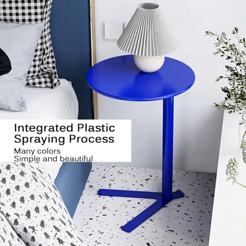 Table d'appoint en métal robuste au design épuré pour intérieur