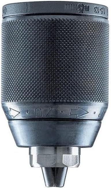 Keyless Drill Chuck Extra80-RV13, Röhm 1328311, 1/2"-20 Mount, 1/16"-1/2" Capacity with Radial Locking, Through-Hole, Metal