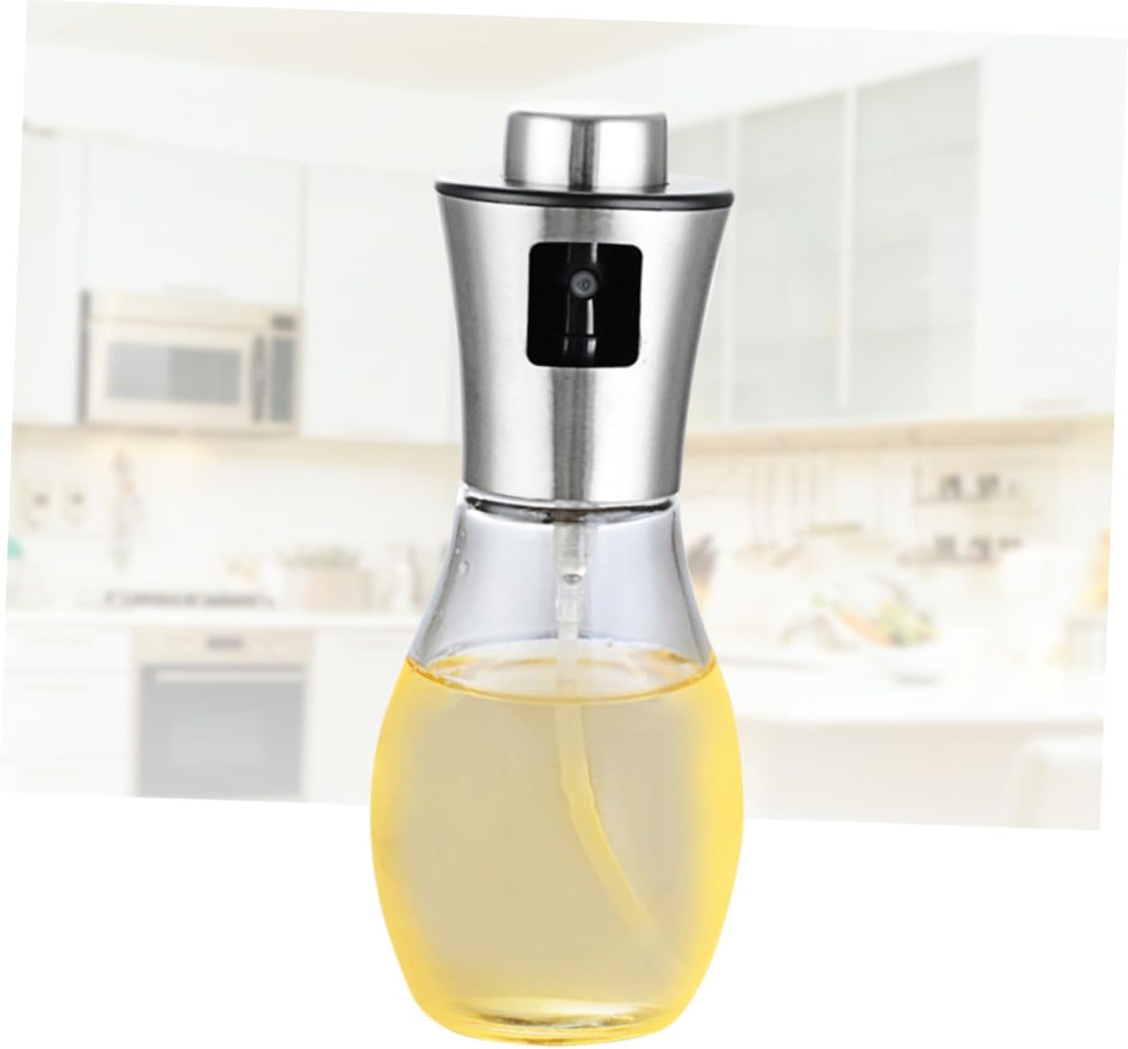 Stainless Steel Oil Sprayer Bottle Refillable Glass Dispenser for Bbq Salad Baking Roasting Frying Food-grade Materials -skid Design