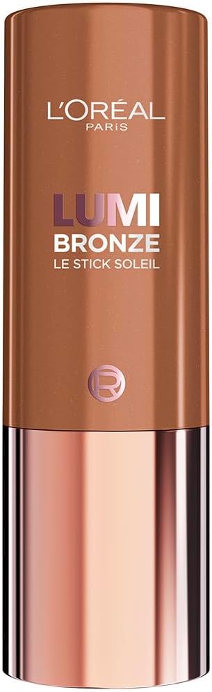 L'Oréal Paris LUMI Bronzer Le Stick Soleil, Cream-to-powder Multi-Use Bronzer Stick, Buildable & Blendable Contour, Non-Cakey Finish, 110 Toasted Sunlight, 9g