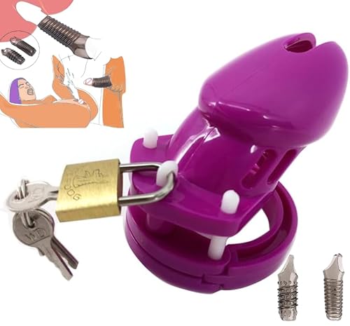 Male Chastity Device cage, Plastic Chastity Device for Male Penis Exercise, ergonomically Designed Chastity cage Printed Large Adult Sex Toy Sweatshirt BC-4