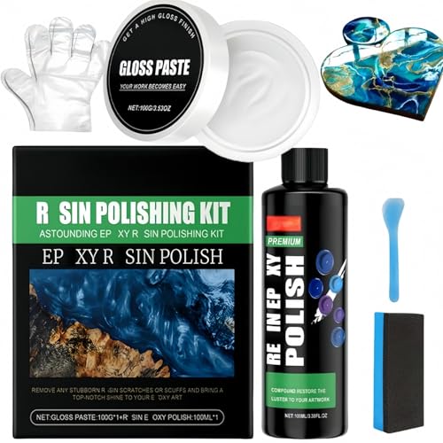 Resin Polishing Kit,Ep/oxy Resin Polishing Compound,Polishing Compound for Resi/n,Resi/n Polis/hing Compoun/d,Scratching Removal Cleaning Kit,Cleaning Products,Polishin/g Cleaner,Crystal Epoxy Resi/n