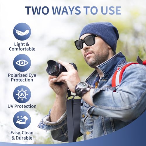 Myliia Fit Over Sunglasses for Women Square Oversized Frame Polarized Lenses,Perfect for Driving, Outdoor Activities2