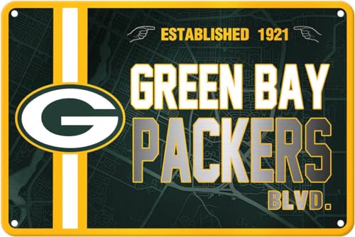 ZYJTEK Football Mancave Metal Street Sign, 8