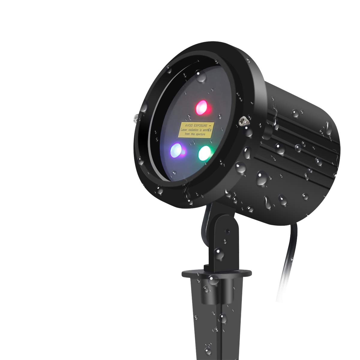 SUNYAO Three Color Motion Laser Christmas Lights Projector with RF Remote Control ,Outdoor Garden Laser Lights Moving RGB Stars Show Projector for Christmas