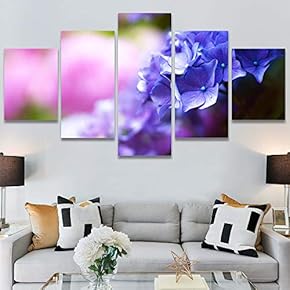 SIGNWIN 5 Panel Canvas Wall Art Flora Snapshot...