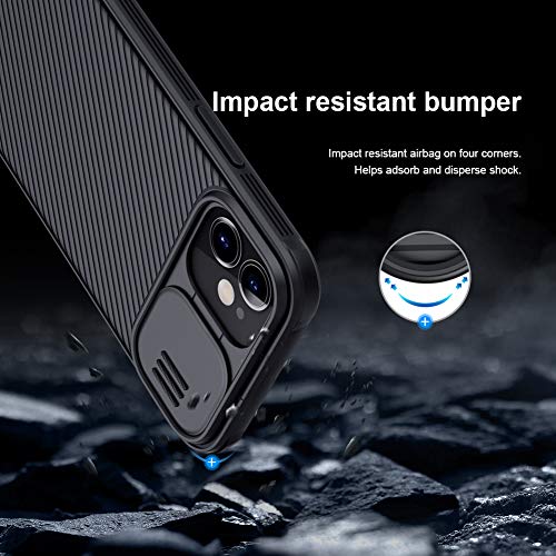 Image of Nillkin Compatible with iPhone 12 Mini Case with Slide Camera Cover Slim Stylish Anti-Slip Scratchproof Protective Case for iPhone 12 Mini 5.4 inch 2020 - Green