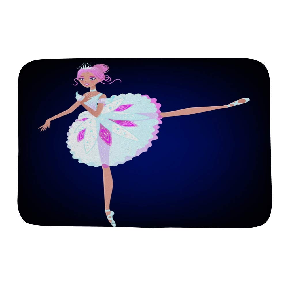 Tapis de bain absorbant lavable machine à mémoire de forme danseuse