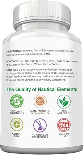 Miniatura 9 de Cápsulas de espirulina de 3000 mg  40 porciones de cápsulas orgánicas de espirulina  Ricas en proteínas, antioxidantes y vitaminas  240 Espirulina