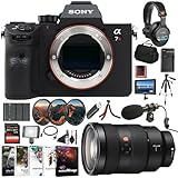 Sony α7R III Full-Frame Mirrorless Camera Body (ILCE-7RM3/B) – 42.4 MP BSI Sensor, 4K HDR Video | Sony FE 24-70mm Lens, 4K Monitor, Headphones, Pro Mic, 2 x 64GB Card, 3 x NP-FZ-100 Battery, and More