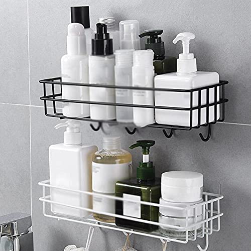Support d'étagère suspendu de douche blanc pour rangement de cuisine - 6