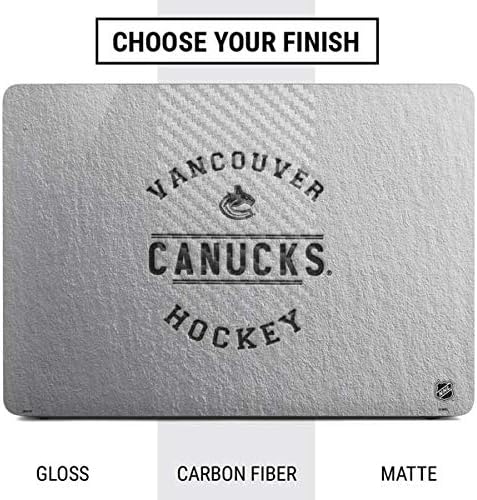 Skinit Decal Laptop Skin Compatible with MacBook Air 13in (2020) - Officially Licensed NHL Vancouver Canucks Black Text Design
