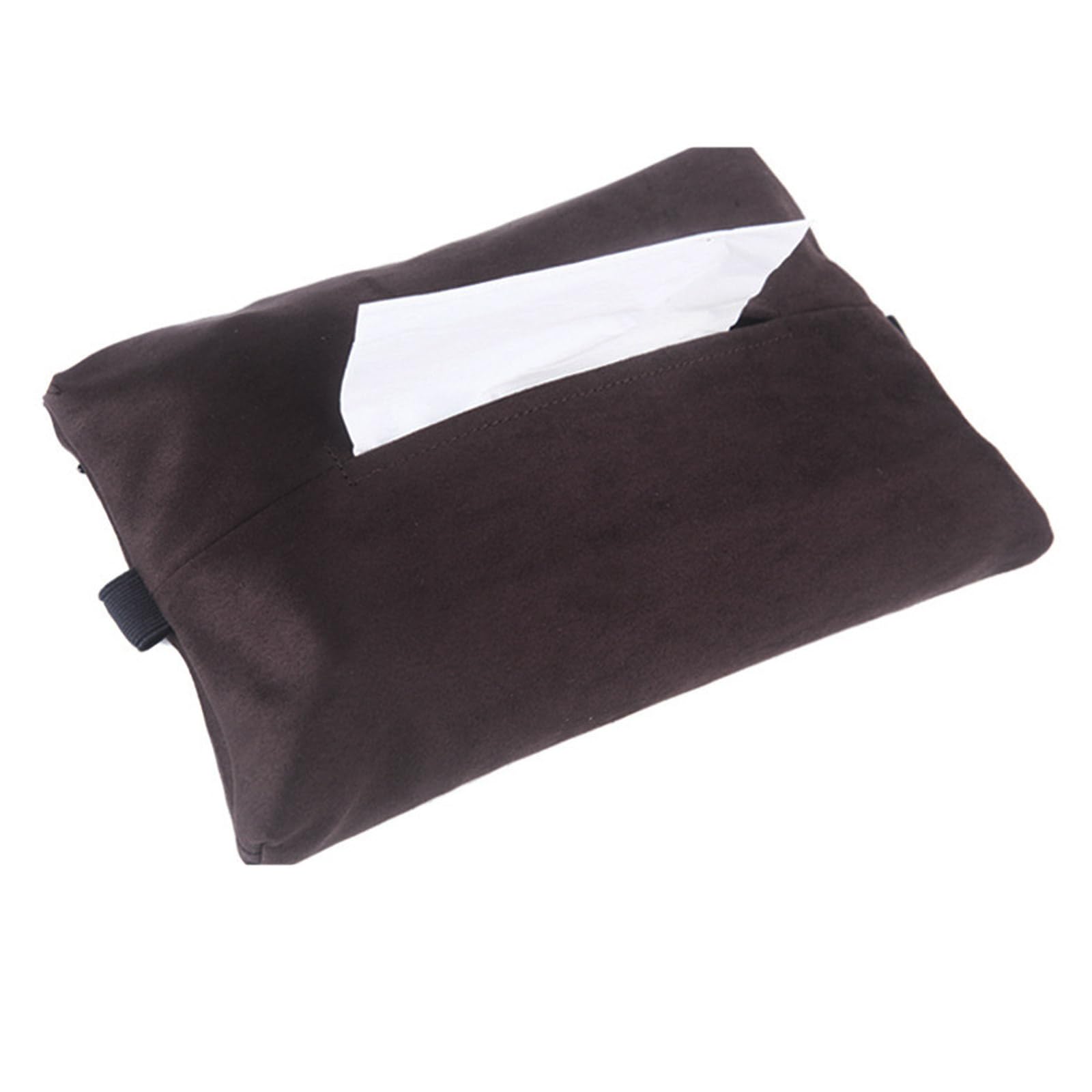 Car Tissue Holder with Fix Strap Universally Vehicle Tissue Holder Covers, Tissues Box Napkin Container Box Covers