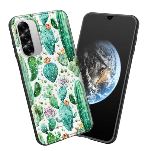 smauncucn for Galaxy A26 5G Case,Soft TPU Slim Fashion Anti-Fingerprint Non-Slip Protective Phone Case Cover for Samsung Galaxy A26 5G 6.7 inch 2025,Cute Cactus