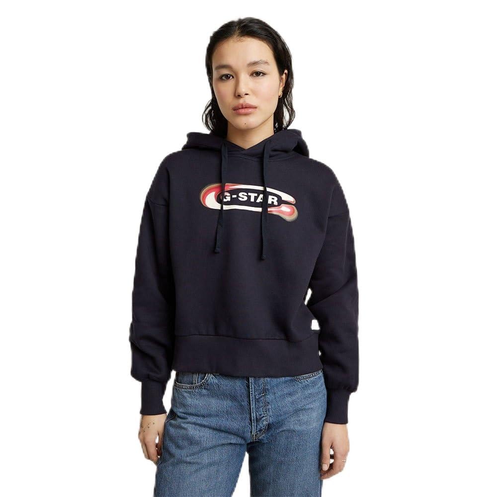 Sweat à capuche G-Star Old Skool logo vintage et relax