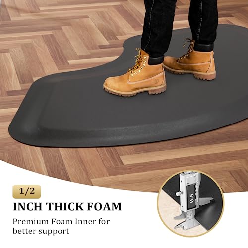 OmySalon Salon Floor Mat Anti Fatigue Thick Barber Chair Mats, Salon Mat for Hair Stylist Standing, Barbershop Beauty Spa Hairdressing Shampoo Equipment - Image 7