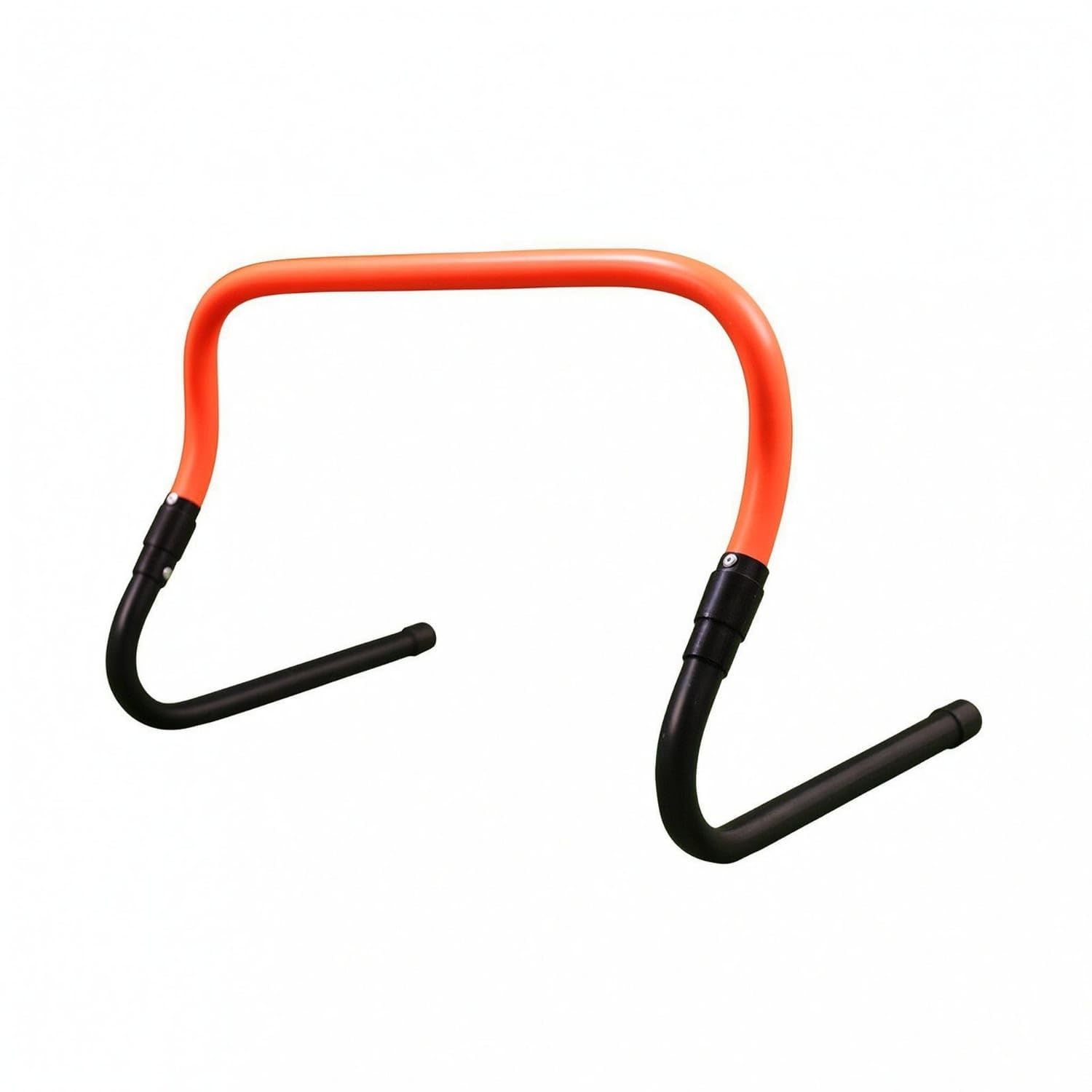 ABS PP Foldable Training Hurdle Curved Top Bar Foldable Agility Hurdle Easy Setup Athletic Gear Sturdy for Soccer Practice, Black Orange-picture-22