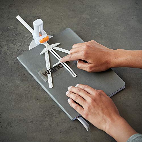 Fiskars Ferramenta de alinhamento de vinil plano, branco/laranja