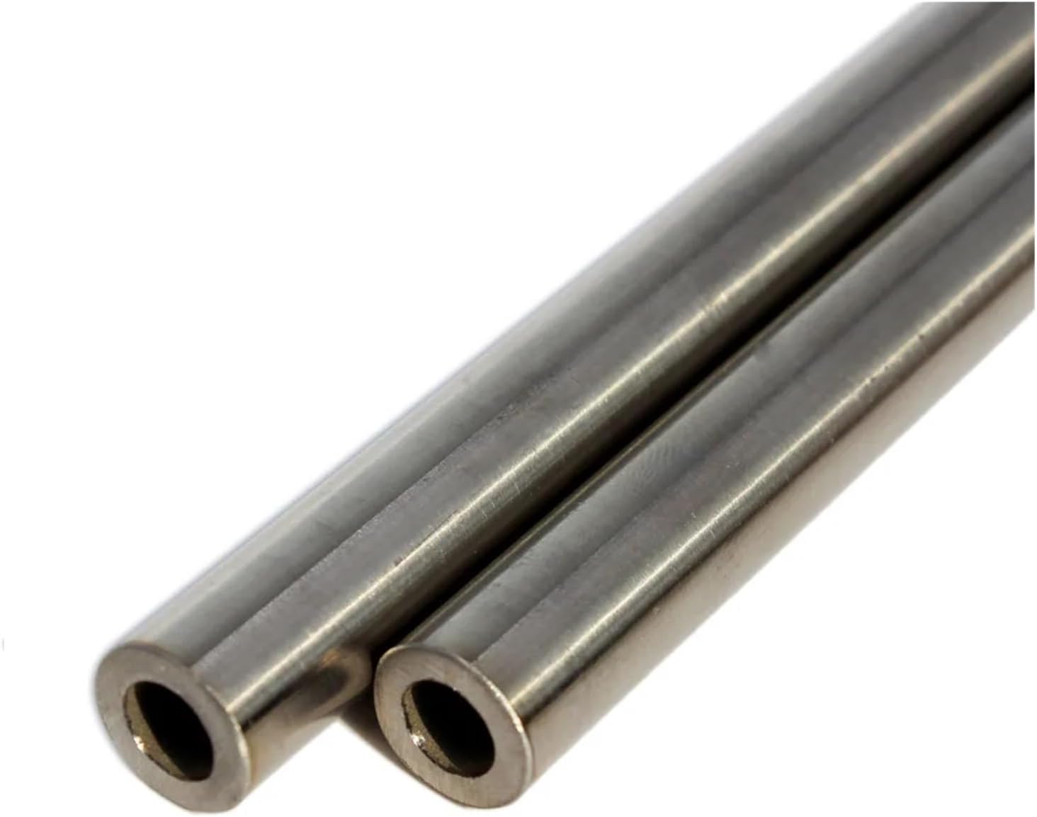 Silver Round 304 Stainless Steel Capillary Tube Pipe OD 28mm Length 100mm to 500mm Hollow Circular Tube Catholic(OD28mm-300mm Length Id-24mm)