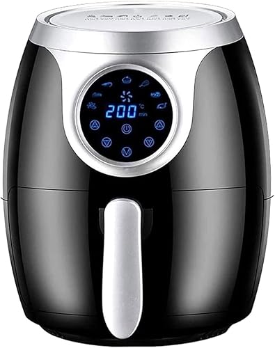 Miniatura 2 de Freidora de aire, freidora eléctrica de aire caliente de 4.8 cuartos de galón, cocción en horno con control de temperatura, 7 preajustes, pantalla