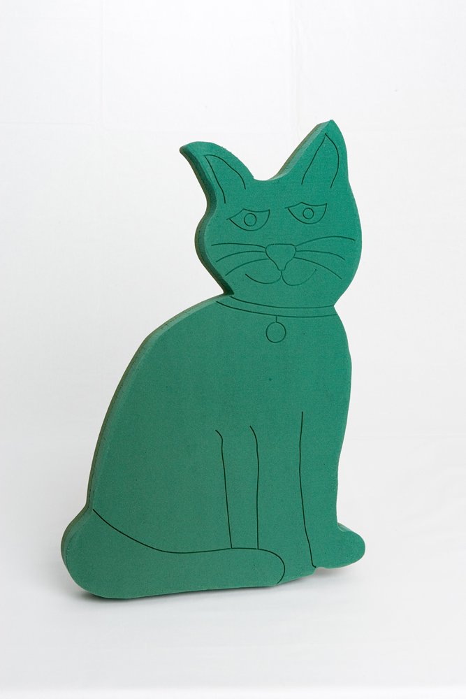 Smithers Oasis Cat Shape Funeral Tribute Oasis Frame