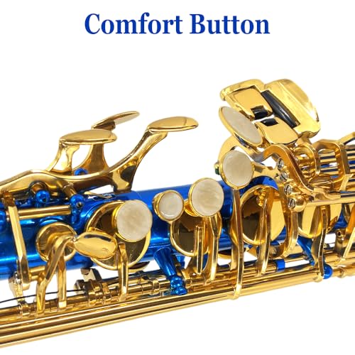 Image of Alto Saxophone, Blue Lacquer Finish, Standard Key Layout