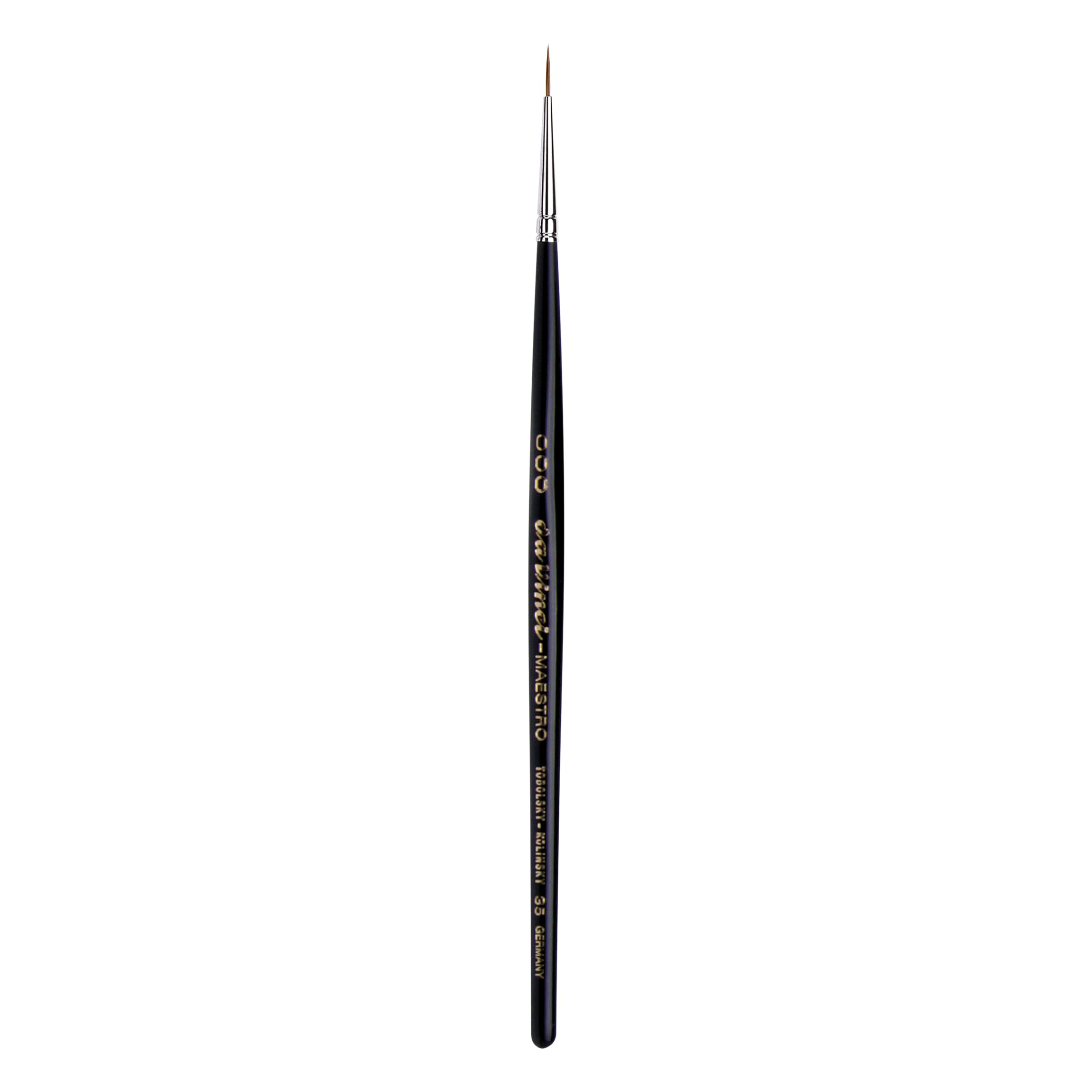da Vinci Watercolor Series 35 Maestro Paint Brush, Round Long Taper Kolinsky Red Sable, Size 3/0 (35-3/0)