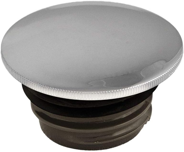 Screw-In Smooth Vented Chrome Gas Cap for Harley Davidson 1996-2014 F - One Size