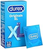  Durex XL Power Preservativos, pack de 12, Transparente