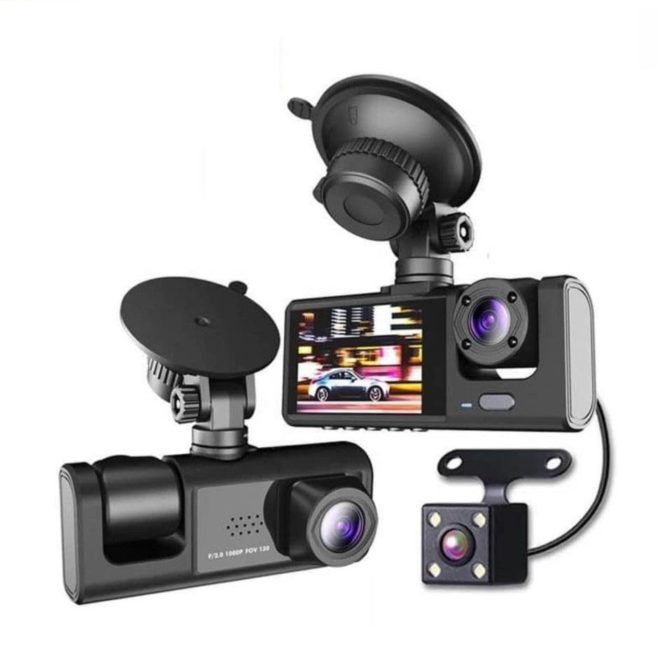 3 Channel Dash Cam with WiFi Black Box C309 pro (3 Camera, Front 1080P, Inside 720P, Rear 720P, Loop Recording, Motion Detection, G Sensor)-picture-13
