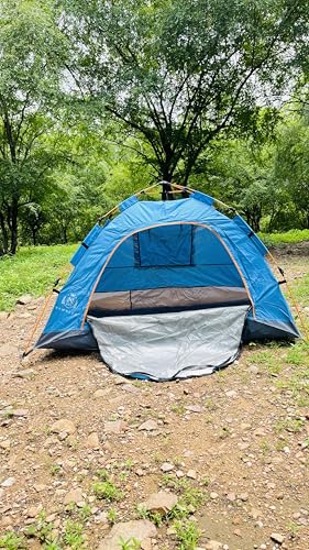Image of Outdoor Pop Up Captain Tent Water-Resistant Portable Instant Camping Tent for 1-2 Person Tent