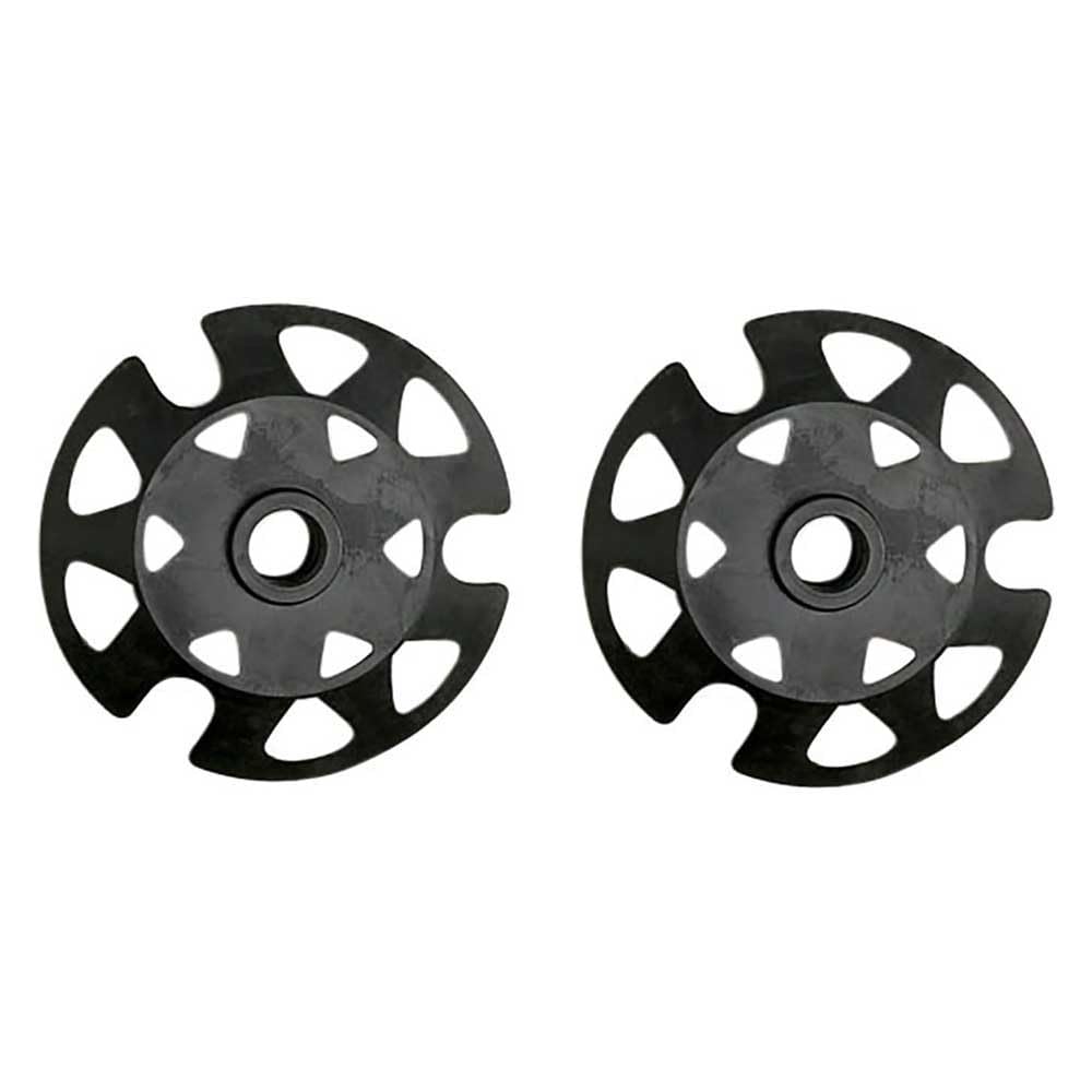Ferrino, copia rotelle ricambio per bastoncini da trekking, diametro 10 cm, nero
