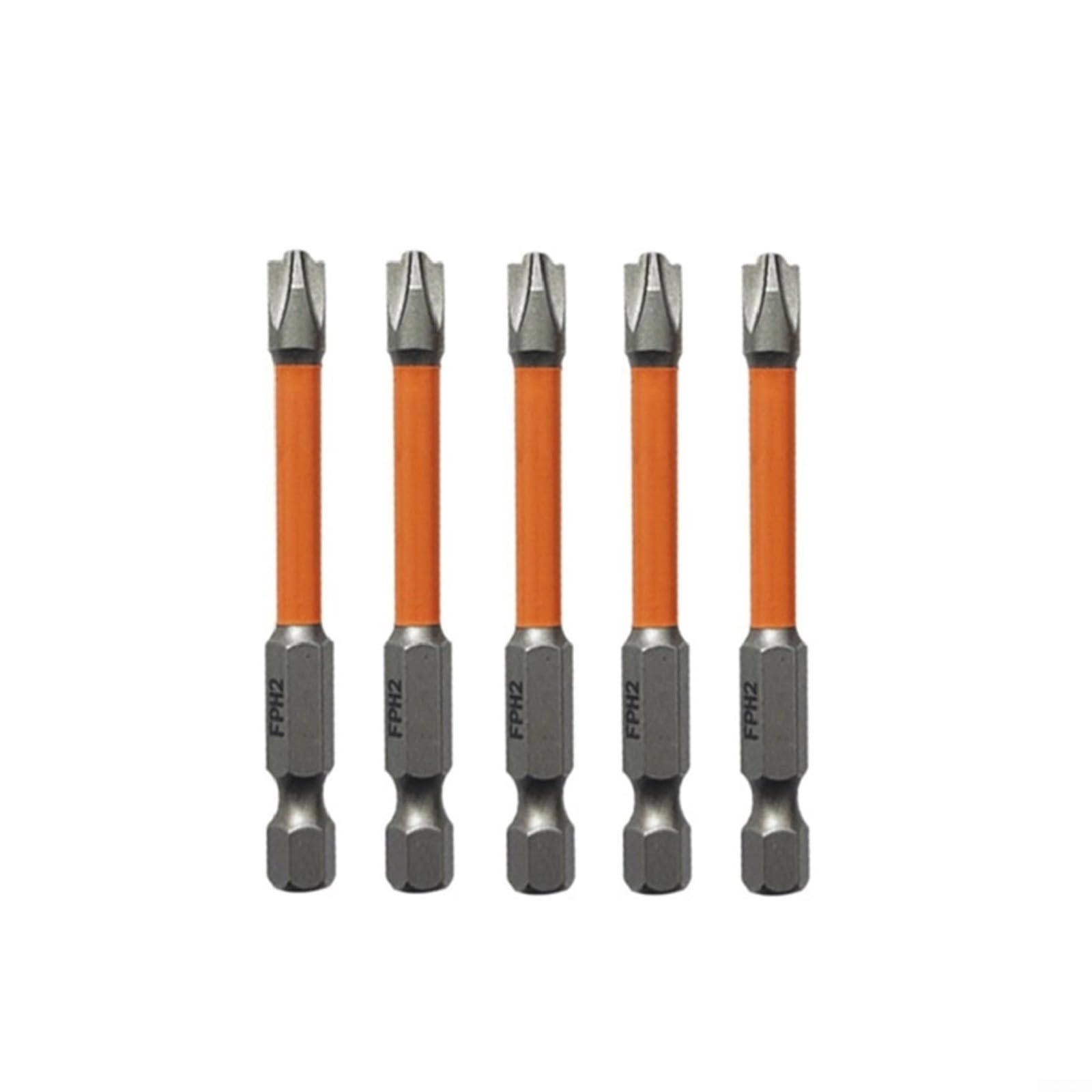Startbuymore 5pcs Electrician Screwdriver Bit Set, Cross Head Screwdriver Bit Sets, FPH2, Hex Shank Screw Driver Drill Bit(65mm)