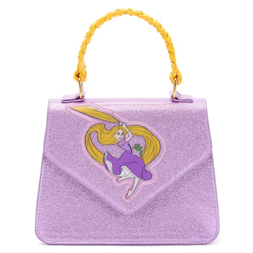 Disney Store Sac à main officiel Raiponce - Porte-monnaie Princesse Raiponce avec poignée tressée