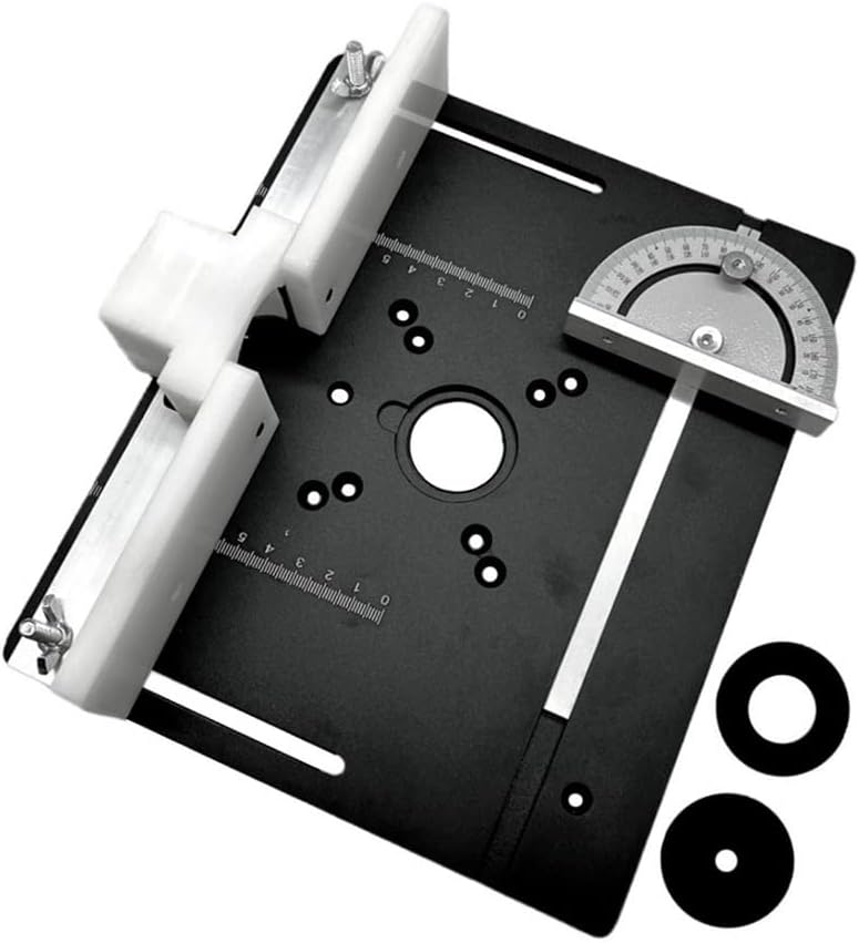 KKnoon Set of 3 Router Table Insert Plate Aluminum Alloy