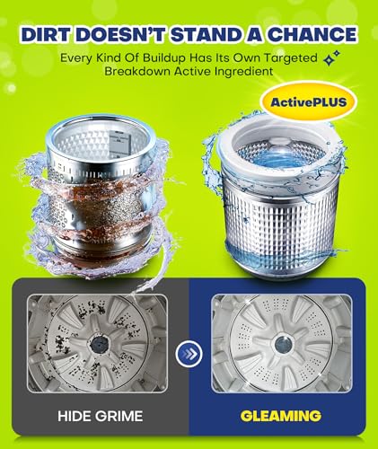 deep cleaning washing machine cleaner tablets no more odor amp pet fur washing machine cleaning tablets washer cleaner for he top front load septic safe 24 counts1 year supply