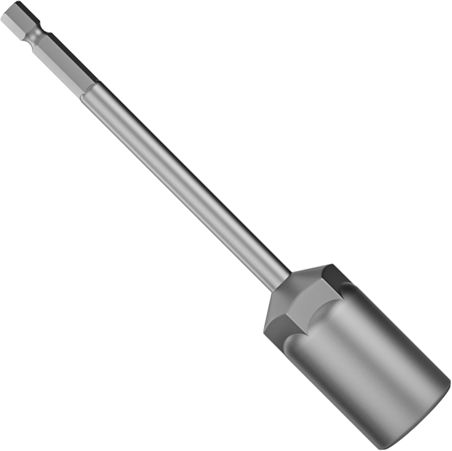 HUHAO 1/4" Hex Shank Magnetic Nut Driver Bit Set,11/16 inch Quick Change Socket, Heavy Duty Nut Driver Length 5.9 inch (150mm)