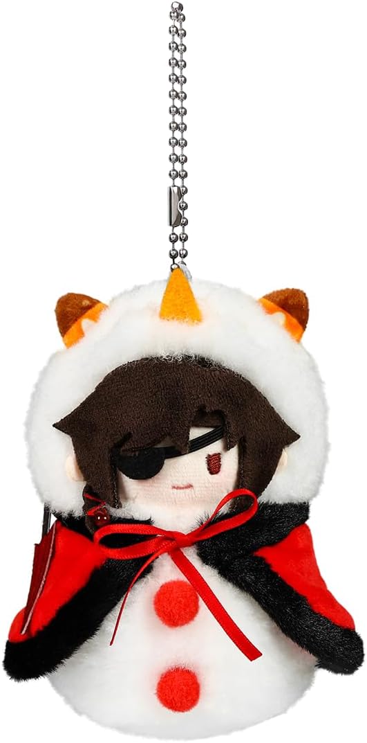 THE UNTAMED Heaven Officials Blessing Snowman Plush Keychain Pendant, Anime Merchandise Backpack Accessory