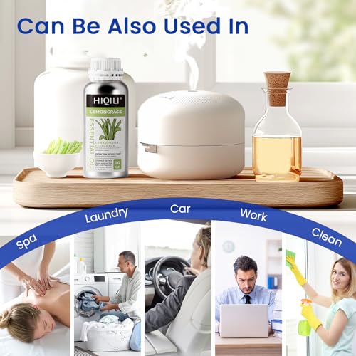 Image of HIQILI 16 Fl Oz Lemongrass Essential Oil, 100% Pure Natural Undiluted for Diffuser, Hair