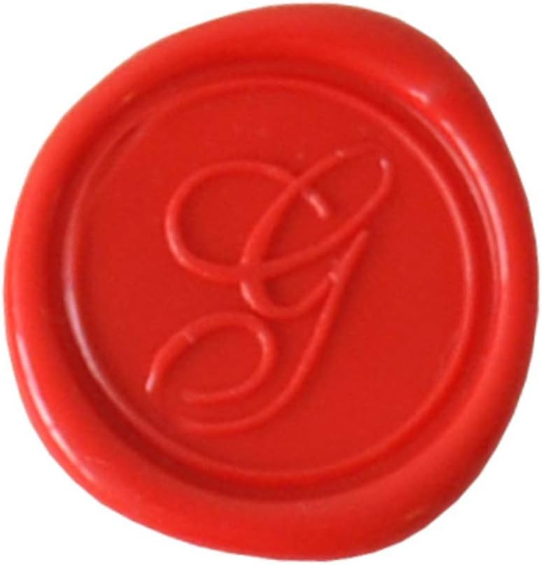 Herbin Brass Seal for Wax - Script Old Style Alphabet no Wood Handle - Initial Letter T