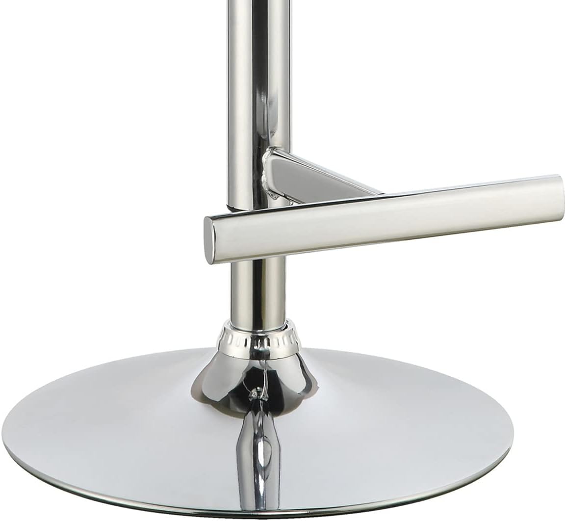 Coaster Home Furnishings Lenny Coaster Adjustable Bar Stool 29" Black and Chrome