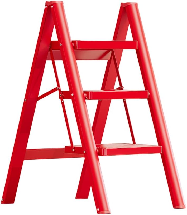 Hershii Ladder Folding Step Stool with Wide Pedal Step Ladder Made of
