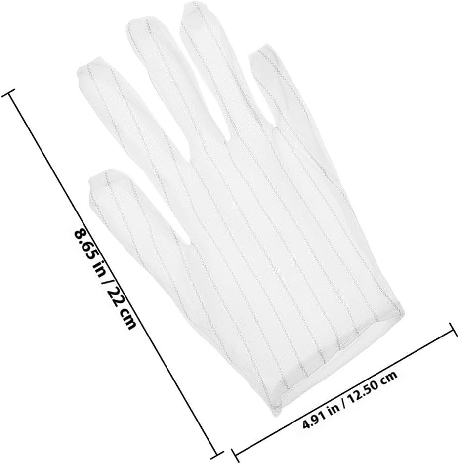 10 Pairs Static Protective Gloves for Work Non-slip Cleaning Gloves for Men and Women with Enhanced Grip and Static Prevention